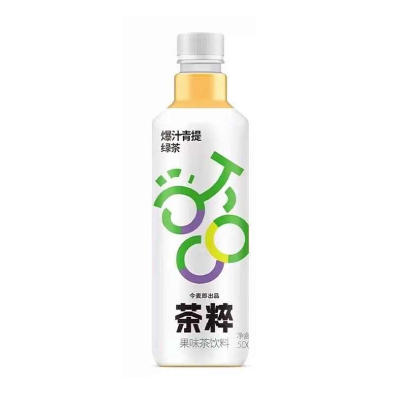 今麦郎 茶粹爆汁青提绿茶果味茶饮料 500ml／瓶.jpg