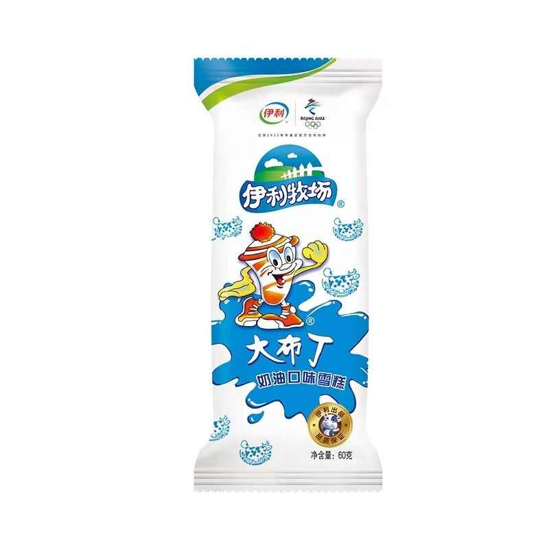 伊利伊利牧场 大布丁奶油口味雪糕 60克／袋