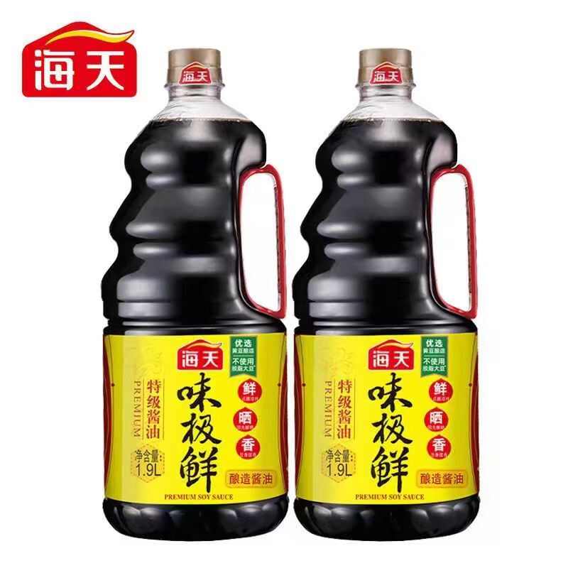 海天零添加味极鲜1.9L