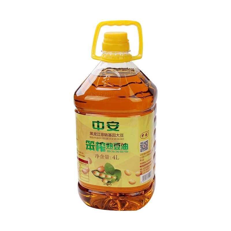 中安笨榨熟豆油4L