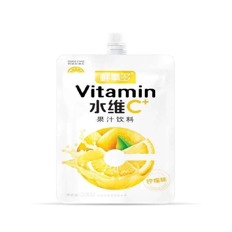 鲜氧多柠檬果汁风味饮料300g