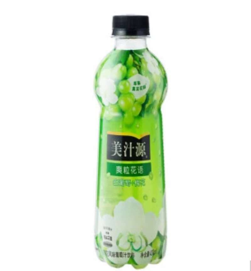 美汁源爽粒白葡萄+槐花420ml