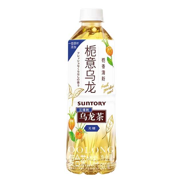 三得利栀意无糖乌龙茶500ml