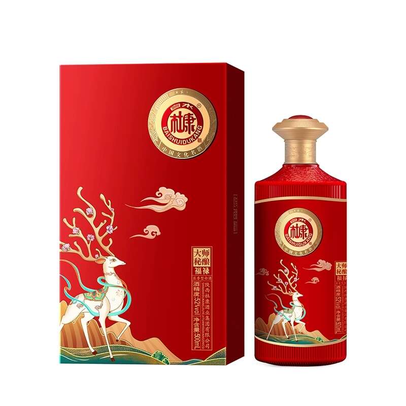 白水杜康大师秘酿福禄52°白酒500ml